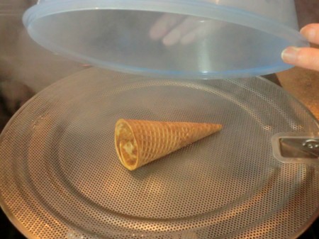cone on steamer