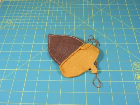 Attaching acorn cap.