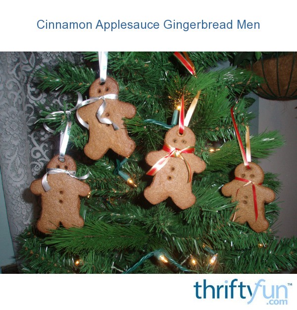 Cinnamon Applesauce Gingerbread Men Ornaments ThriftyFun