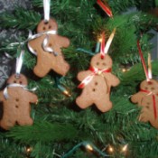 Cinnamon Applesauce Gingerbread Men for Tree or Gifts
