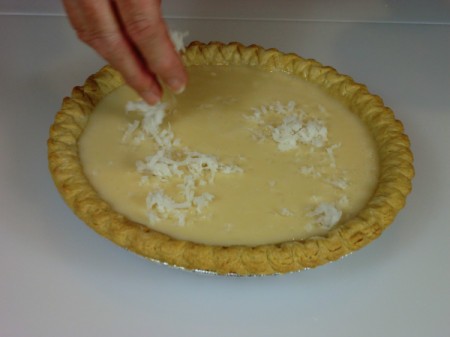 topping with coconut