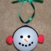 Easy Snowman Ornaments