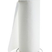 A roll of paper towels.