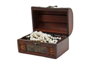 A box of pearls.