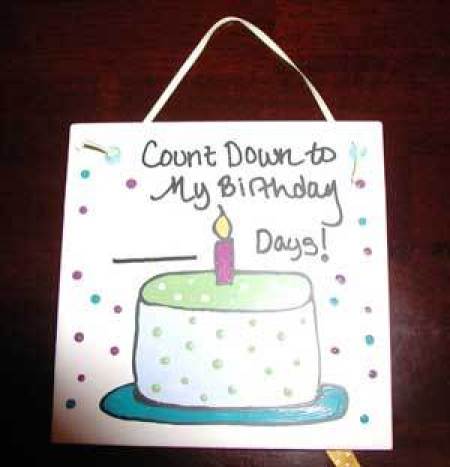 Dry Erase Birthday Tile