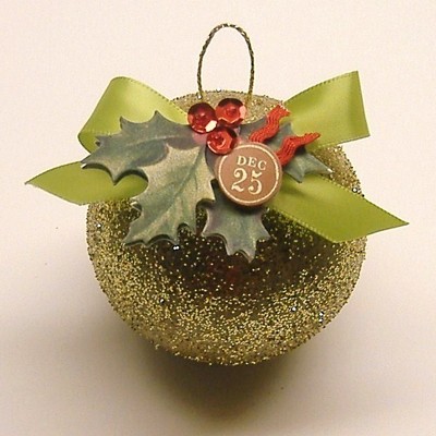 Glitter ornament.