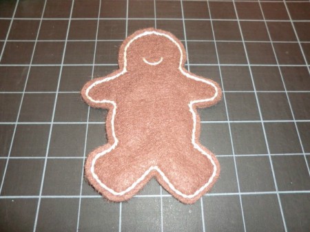 Making felt gingerbread man ornaments thriftyfun Making felt gingerbread man ornaments thriftyfun