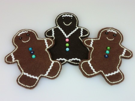 finished gingerbread ornaments