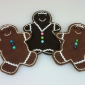 finished gingerbread ornaments