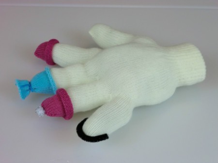 gluing on earmuffs 2