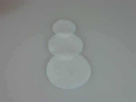 cut out snowman circles