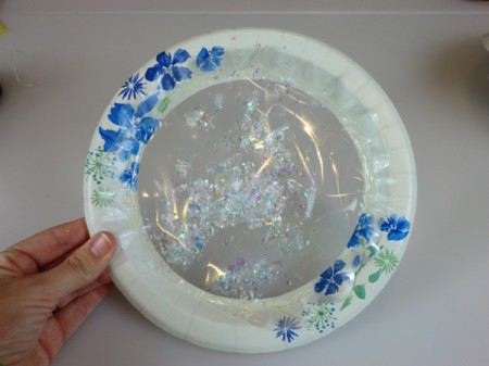 add glitter or fake snow