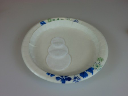 glue on snowman circles
