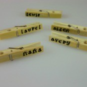Clothespin Drink Cup Markers
