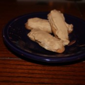 Plate of yule logs.