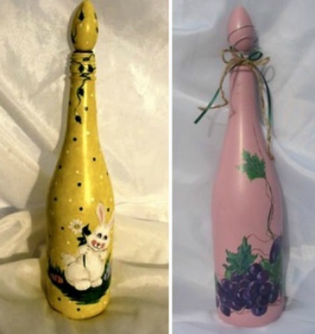 Painting Glass Bottles