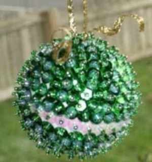 Styrofoam Ball Ornament