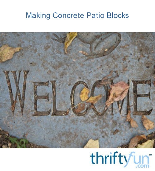 concrete patio blocks