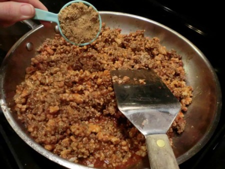 Homemade Sloppy Joes - add brown sugar