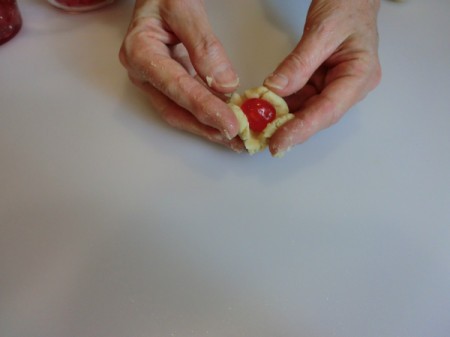 add cherry to middle