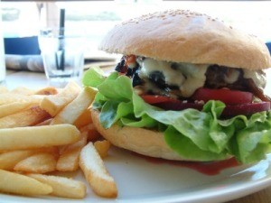 Hamburger with Fries