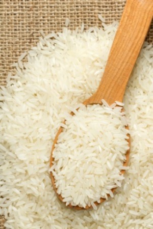 White rice.