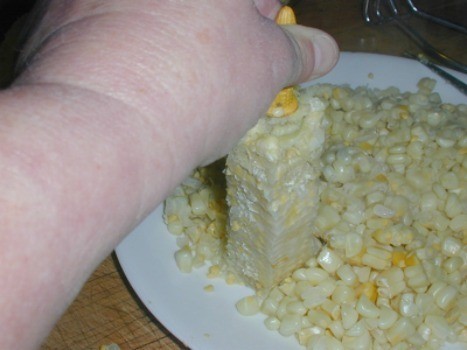 Removing Corn From the Cob