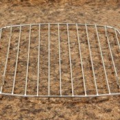 A cooling rack for baked goods