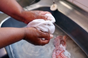 Hand Washing Delicate Clothing