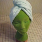 Homemade Hair Towel Wrap