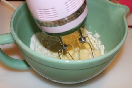 beat in flour mixture