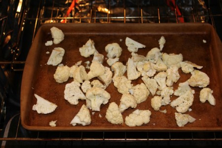 cauliflower before roasting