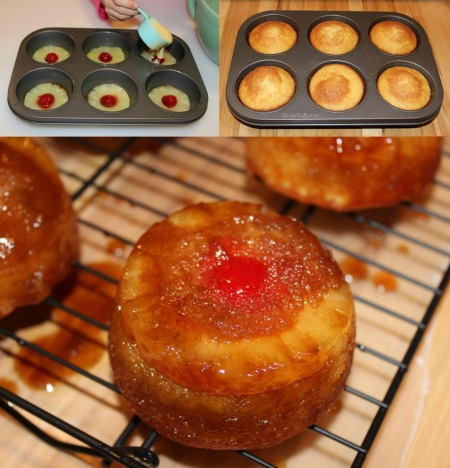 Muffin Tin Pineapple Upside Down Cake