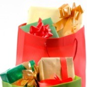 Shopping bags of presents