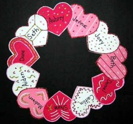 Heart Wreath Door Decoration