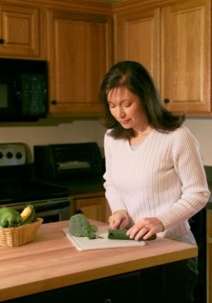 Woman Preparing a  Meal