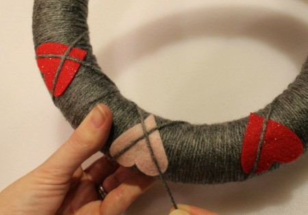 creating X over heart