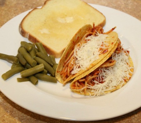 spaghetti tacos