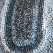 Crocheted Blue Jeans Rug