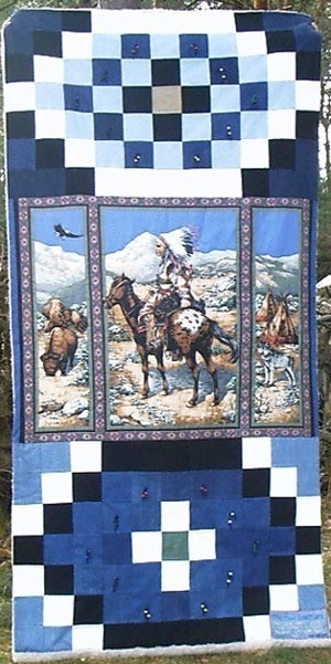 Indian Blue Jeans Quilt