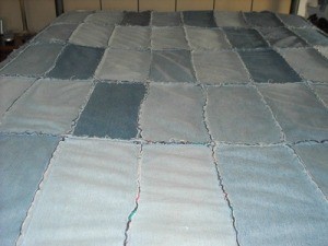 Recycled Jean Quilt