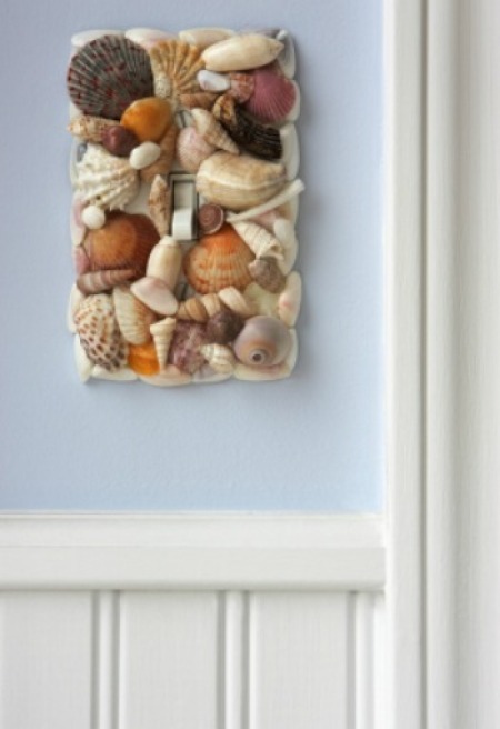 sea shell switch plate