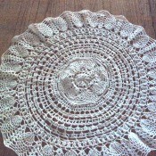 Pineapple lace doily.