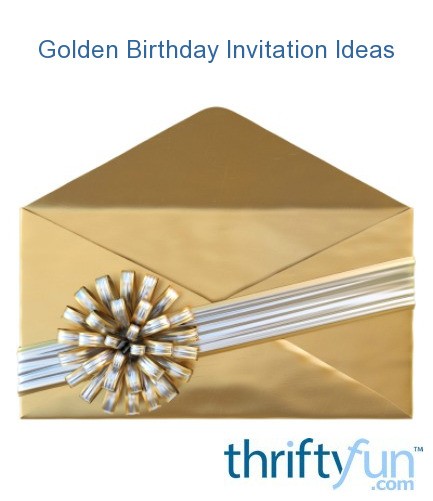 Golden Birthday Invitation Ideas 8