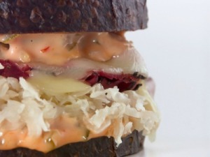 A Reuben with Thousand Island Dressing.