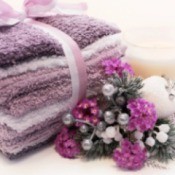 Lavender towel gift set.