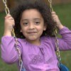 Girl On Outdoor Play Equipment