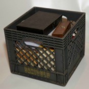 Milk Crate for Storing Games