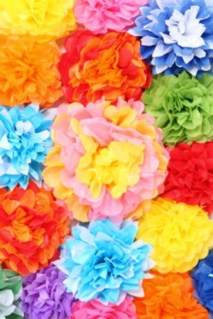 tissue paper flowers