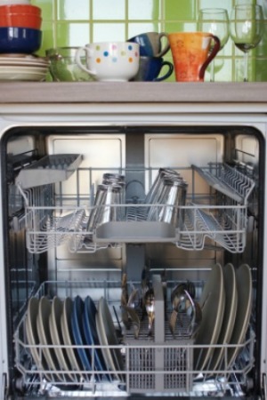 dishwasher full of dishes